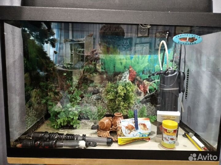 Аквариум 80 литров с оборудованием