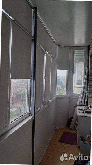 Рулонные кассетные шторы и жалюзи с направляющими