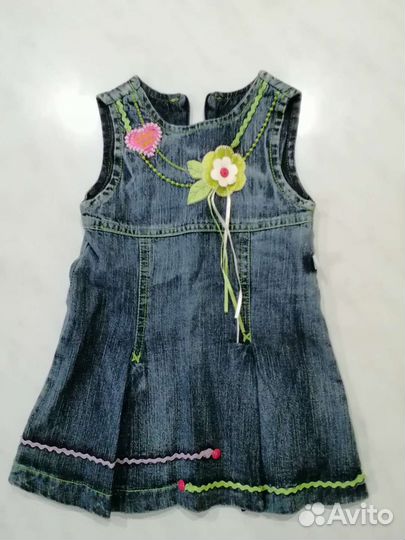 Джинсовый сарафан на девочку 2-3 лет и 3-4 лет