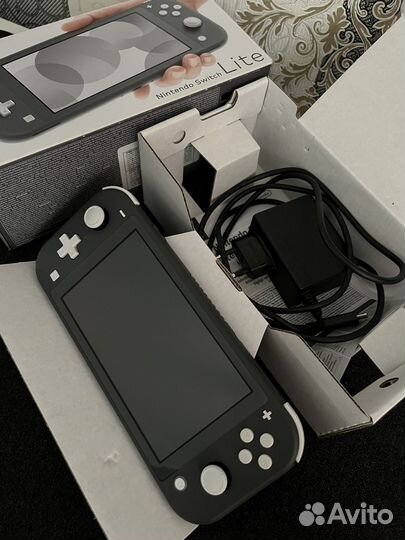 Прошитая Nintendo switch lite 64+32гб серая