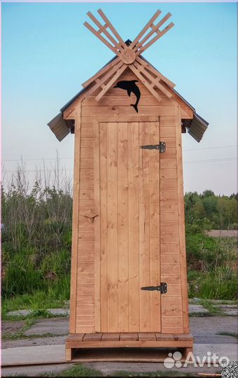 Дачный туалет с установкой KEY666