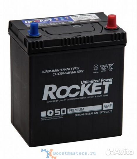 Аккумулятор Rocket SMF+50 42A L Азия нижнее крепление