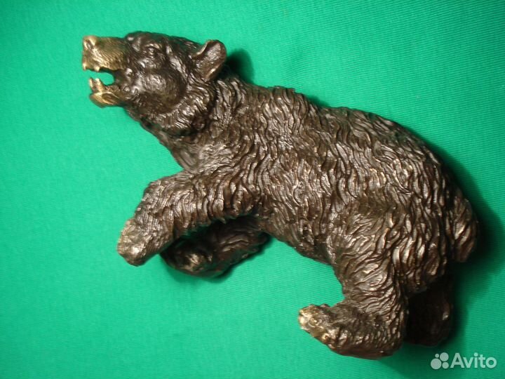 Статуэтка Медведь Миша Мишка Россия Бронза 18см