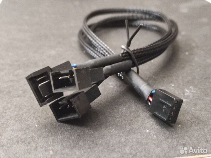 Разветвитель 4pin для вентиляторов 1 на 3, 30см