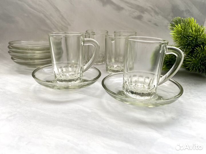 Кофейные чашки СССР набор 6 персон