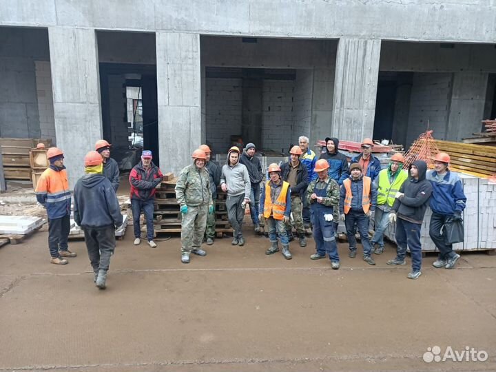 Разнорабочие на стройку