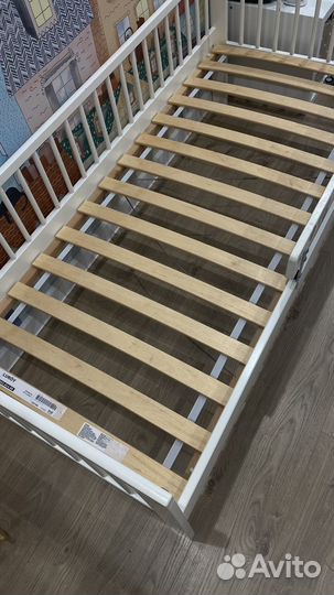 Детская кроватка с матрасом IKEA гулливер