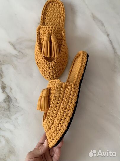 Мюли вязаные женские