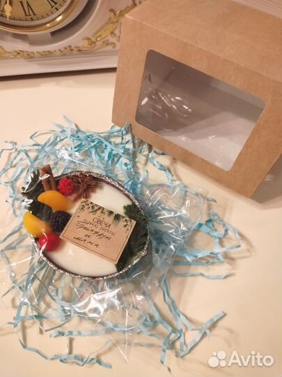 Ароматическая свеча в кокосе