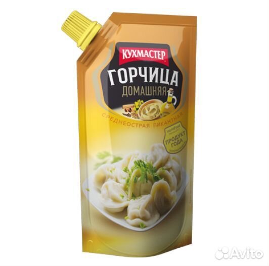 Горчица Кухмастер Среднеострая пикантная 140г