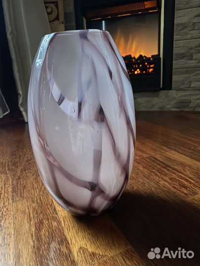 Ваза для цветов стекло винтаж