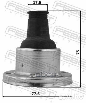 Пыльник шруса карданного вала 2715-XC90SA 2715