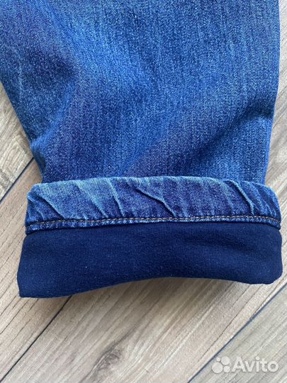 Джинсы для мальчика 146 на трикотажной подкладке