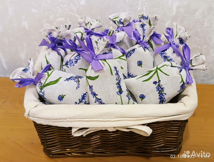 Лавандовые саше, лавандовый мешочек