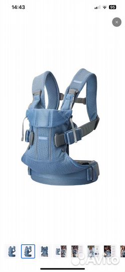 Эргорюкзак BabyBjorn One Air Mesh slate blue