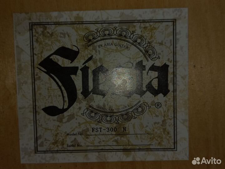 Акустическая гитара aria fiesta FST-300 N