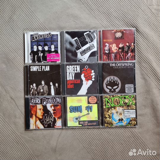 Музыкальные CD диски, рок, панк, поп-панк, альтерн