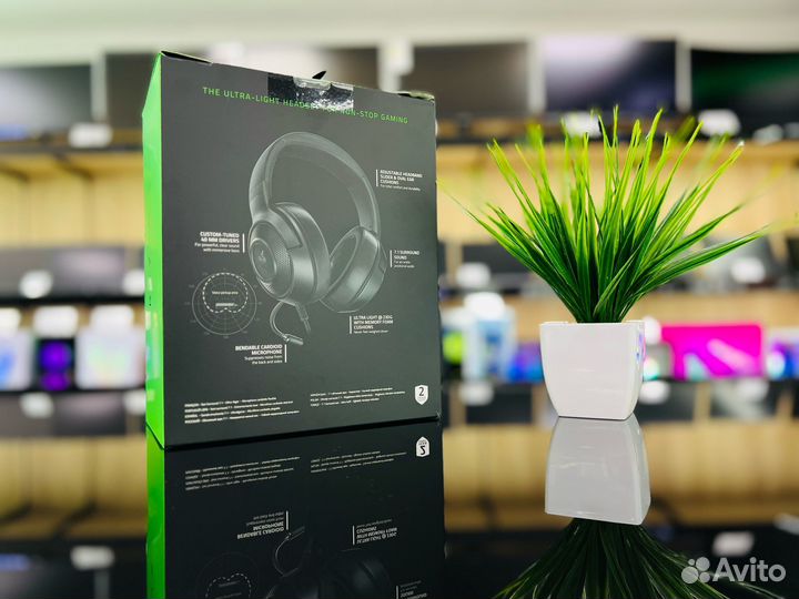 Игровые наушники Razer Kraken X Lite черные Новые