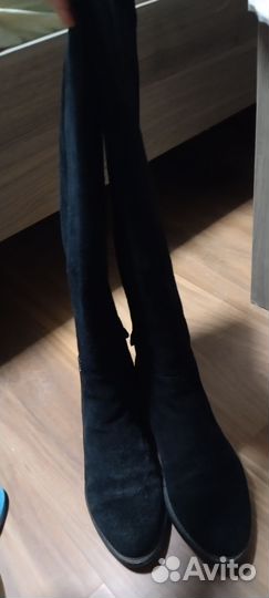 Сапоги женские замшевые 36 размер