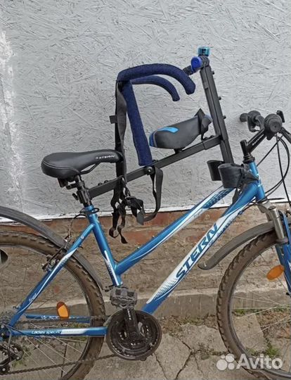Детское кресло для велосипеда на раму