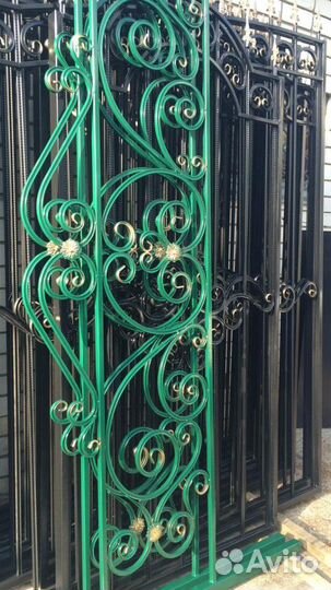 Комплект ритуальной кованой ограды 1500х2500