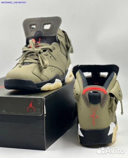 Кроссовки Nike Air Jordan 6 Retro x Travis Scott (Арт.91226)