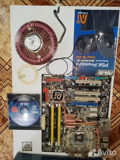 Asus P5K Premium/WiFi-AP, проц Core 2 Quad, кулер