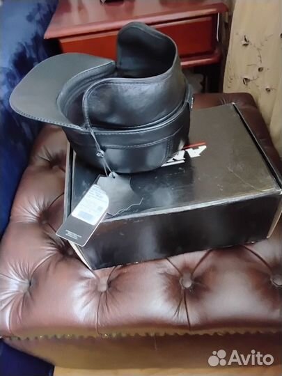 Мужская кожаная кепка. Натур.кожа. Демисезон 58р