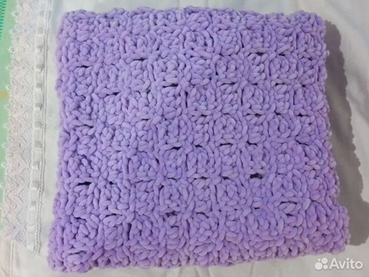 Плед детский вязаный ручная работа