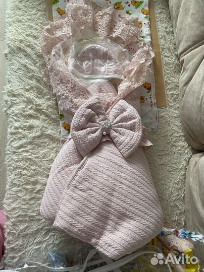 Конверт на выписку для девочки весна