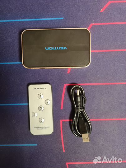 Vention hdmi switch Свитч 5 в 1