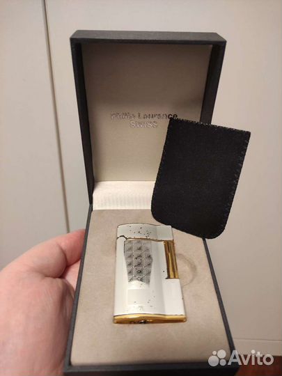 Зажигалка и кожаный чехол Philip Laurence