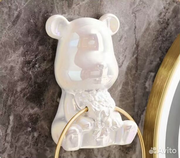 Кольцо/Держатель для полотенец в ванну «BearBrick