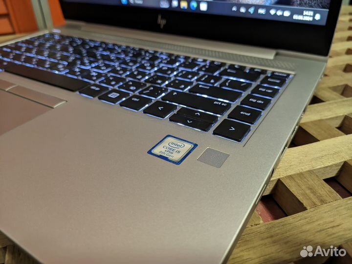 Тонкий и лёгкий HP Elitebook 8-ядер/14' FHD IPS