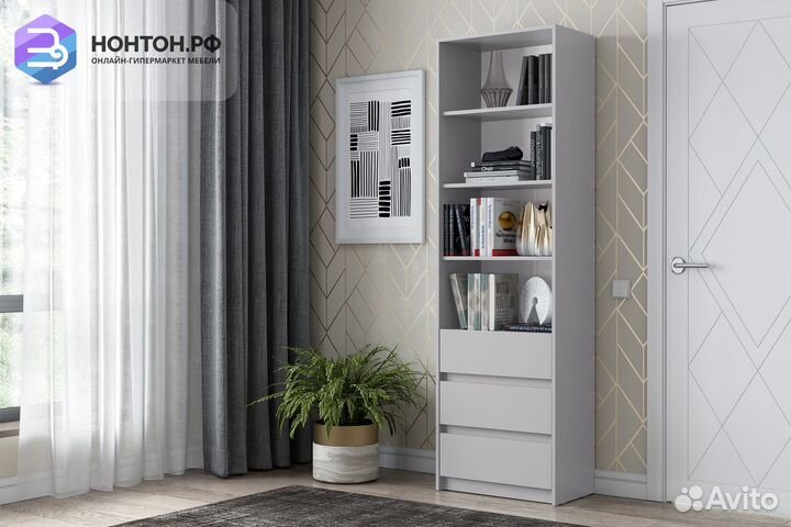 Стеллаж Айден серый