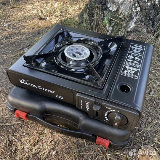 Плитка газовая горелка походная в кейсе