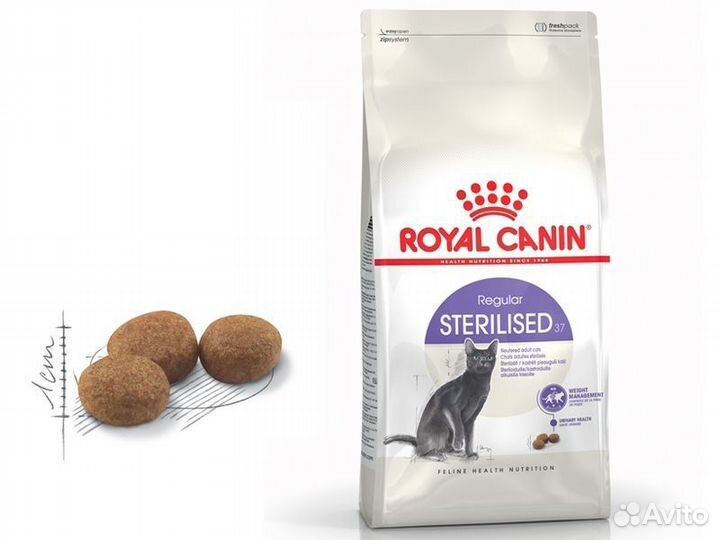 Корм для кошек royal canin sterilised 2 кг