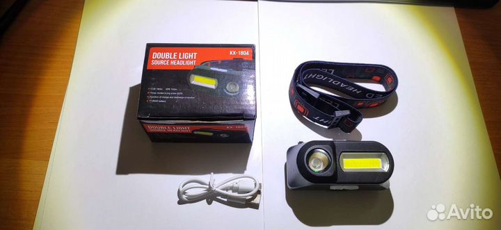 Фонарик налобный (Li-Ion 18650)