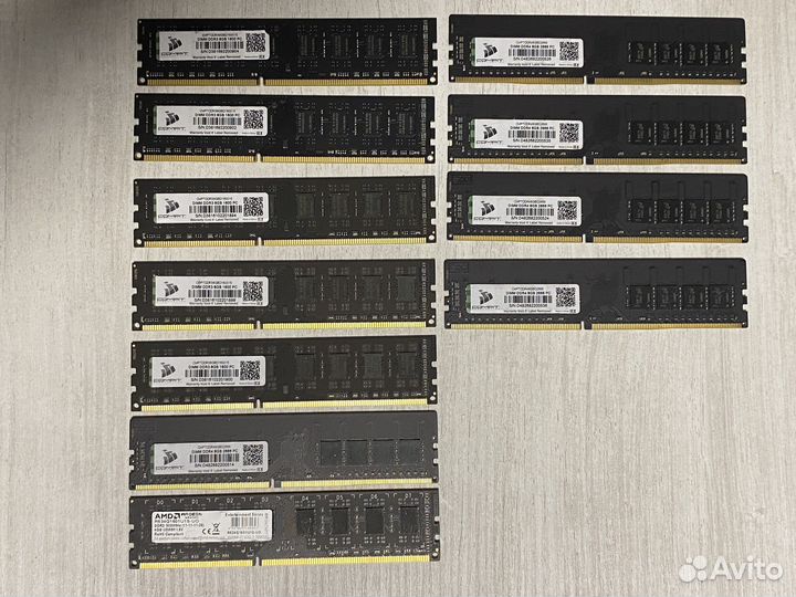 Оперативная память DDR 3 и DDR 4 8 Gb
