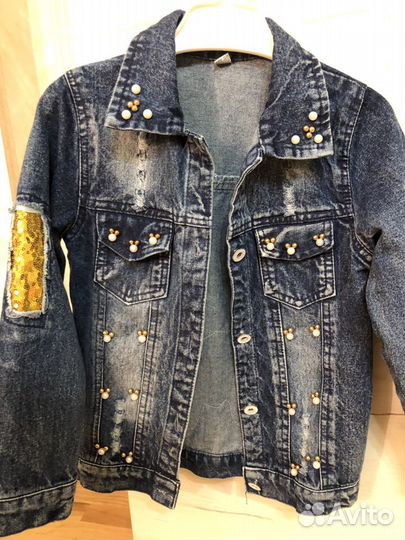 Новая джинсовая куртка для девочки