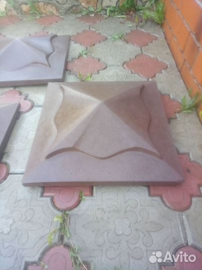 Колпаки заборные (декоративные колпаки)