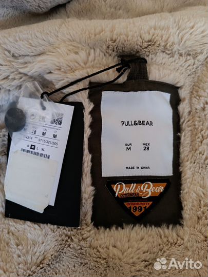 Новая парка Pull and bear зимняя+демисезонная M