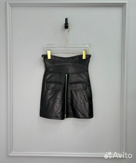 Кожаная юбка balenciaga