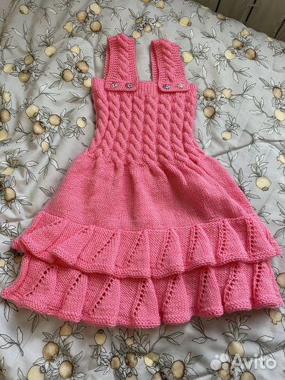 Вязаное платье