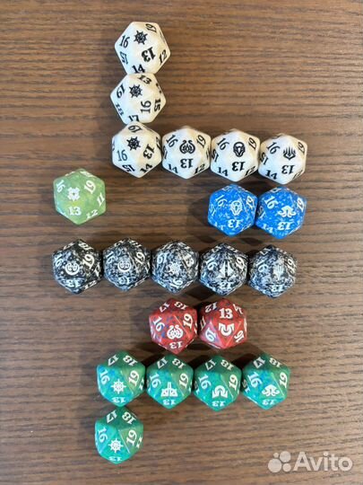 Кубики лайфкаунтеры. D20 Счётчик жизней. MTG