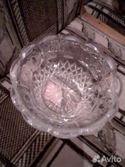 Хрусталь СССР- ваза, стаканы,рюмки