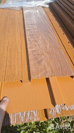 Сайдинг брус металлический