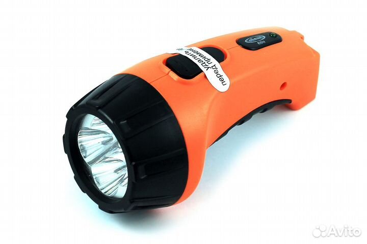 Фонарь Облик 204 (4LED) аккумуляторный оранжевый