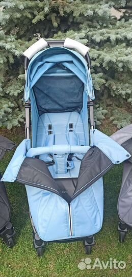 Новая прогулочная коляска Luxmom V3(голубой цвет)