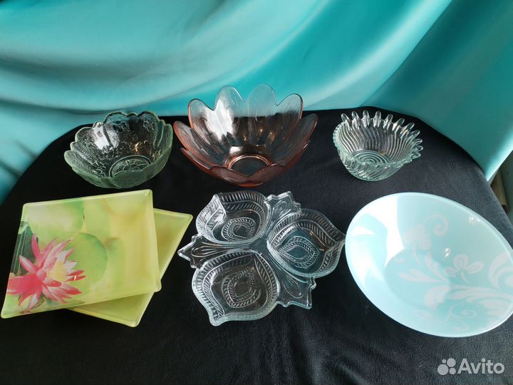 Набор салатников стекло СССР